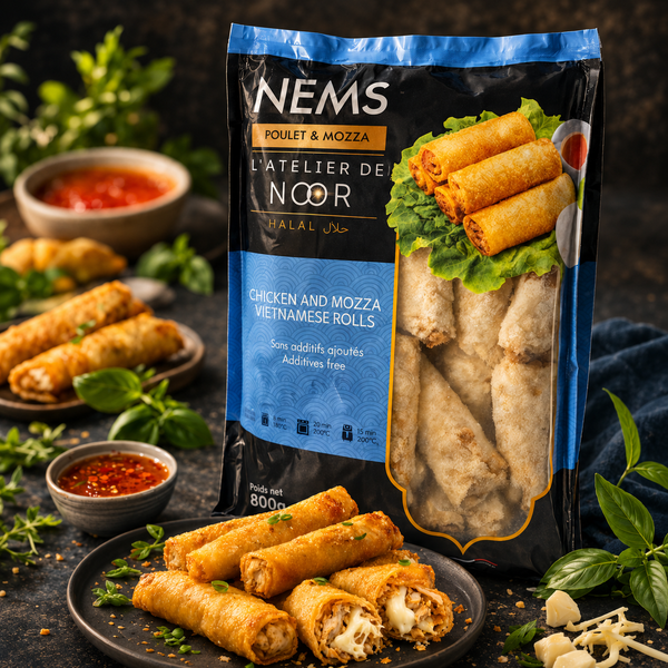 Atelier de Noor - Nems Poulet Mozarella 800g