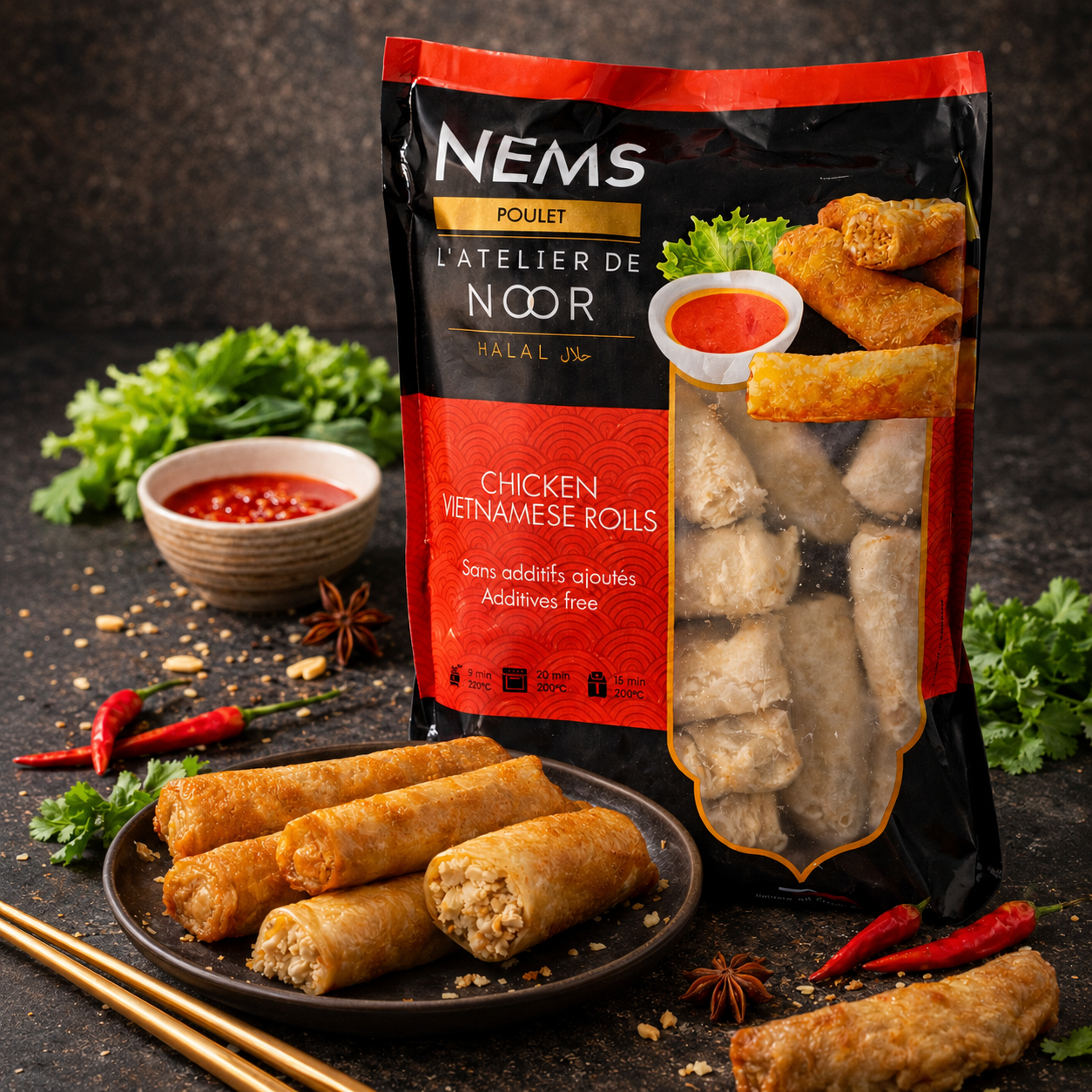 Atelier de Noor - Nems Poulet 800g
