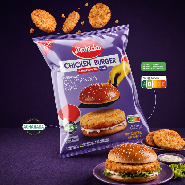 Mahida Food - Chickenburger Rond 800g