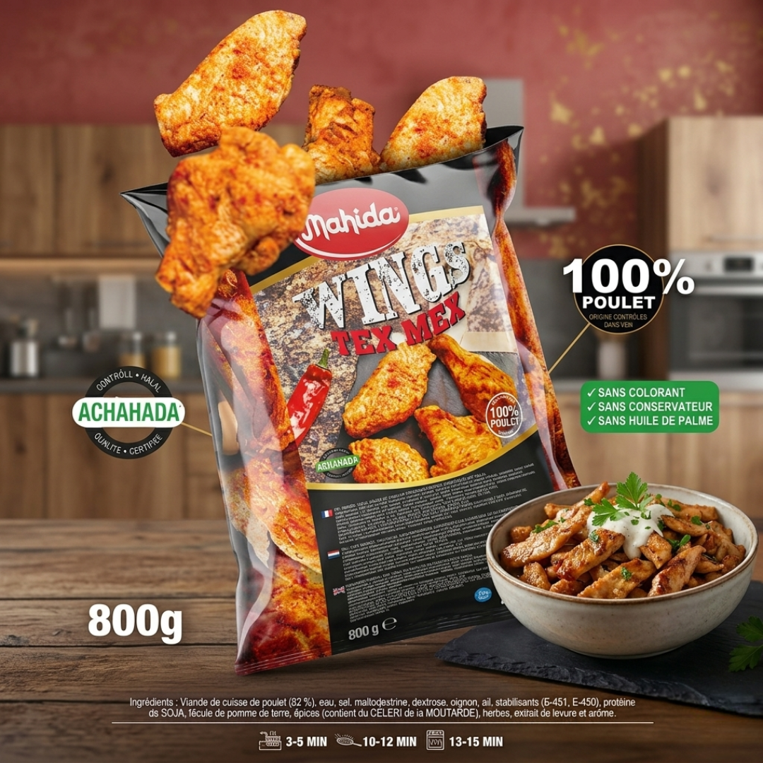 Mahida Food - Wings TEX MEX 800g